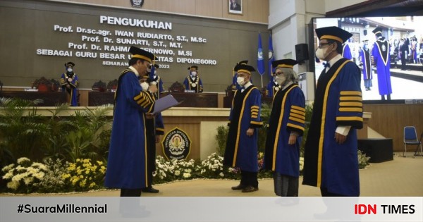 Daftar 8 Guru Besar Dikukuhkan Undip, Rektor Beri Arahan Ini