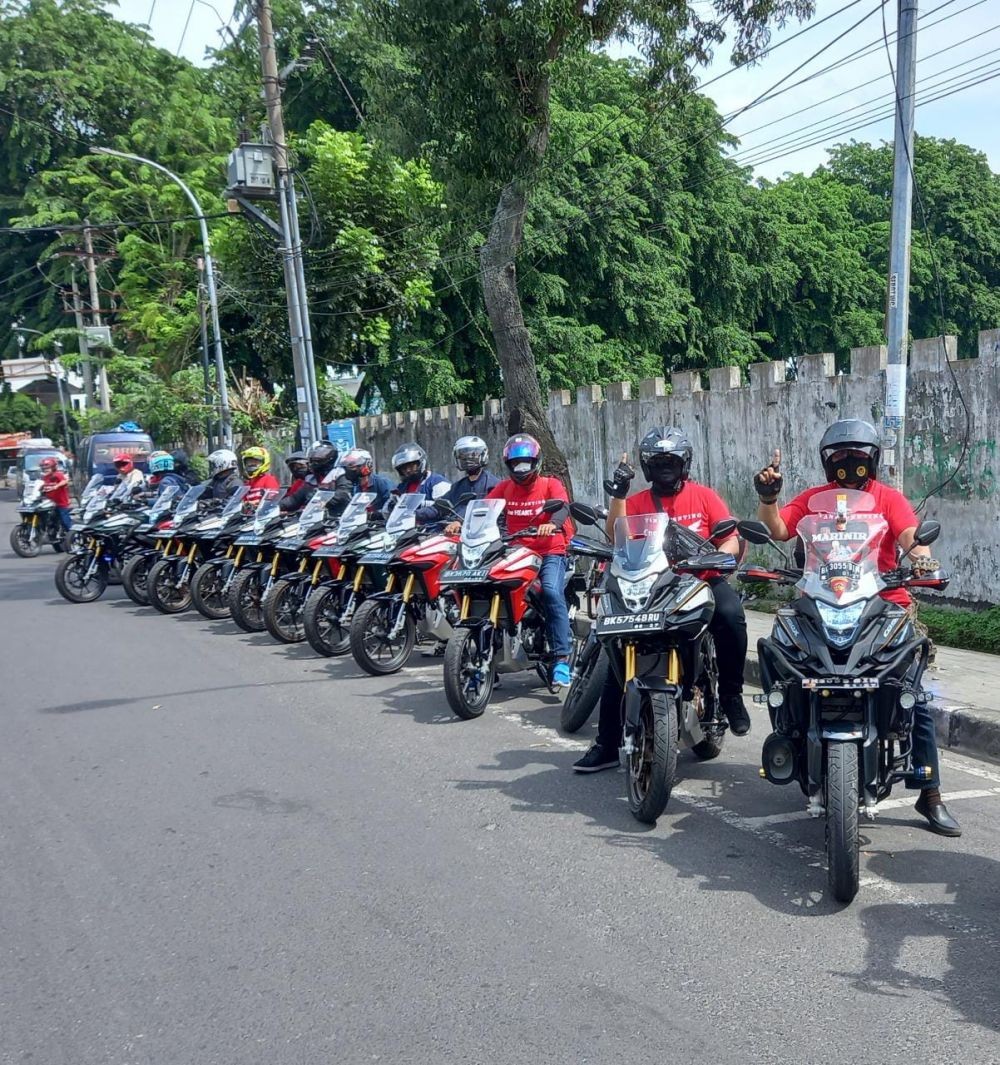 Riders New CB150X Medan Ikut Rolling City dan Berbagi Pengalaman