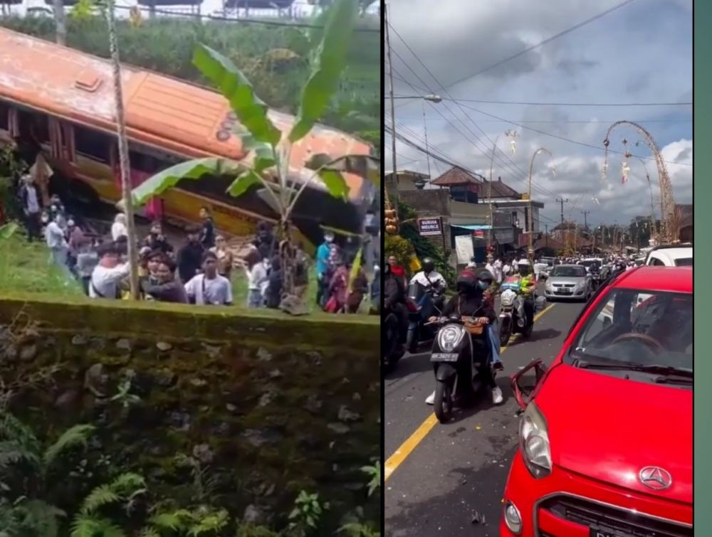Kronologi Tabrakan Beruntun di Baturiti Tabanan, Bus Bawa Pelajar SMP
