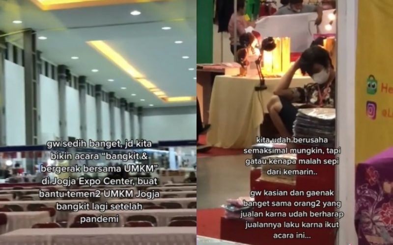 Viral, Pameran Produk UMKM Pesparawi XIII di JEC Sepi Pengunjung
