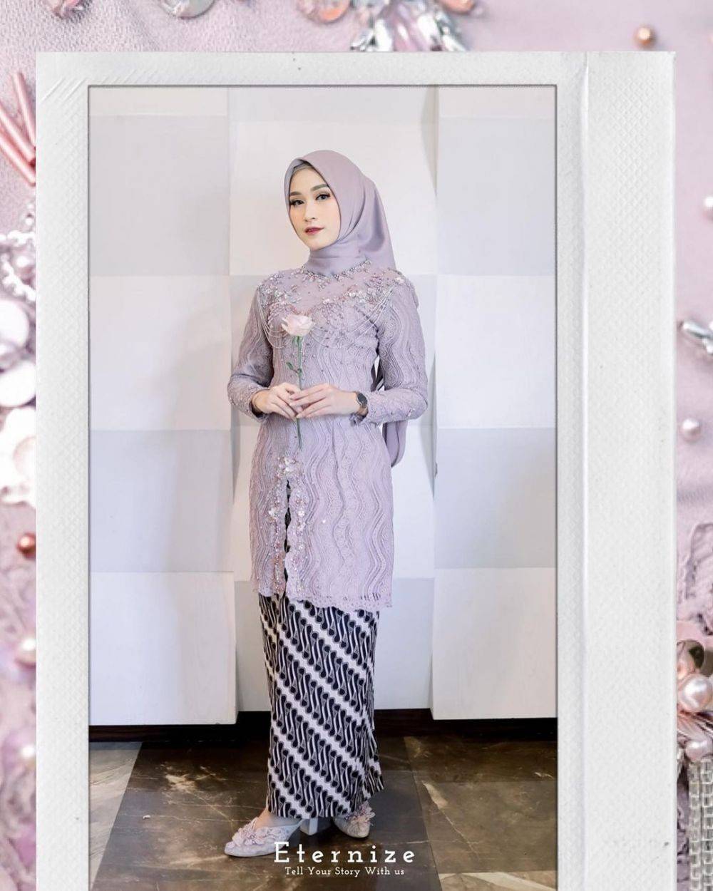 10 Inspirasi Kebaya Brokat Muslim Model Dan Warnanya Top