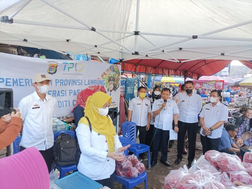 900 Kg Cabai Siap Dijual Murah di 3 Titik Operasi Pasar Bandar Lampung