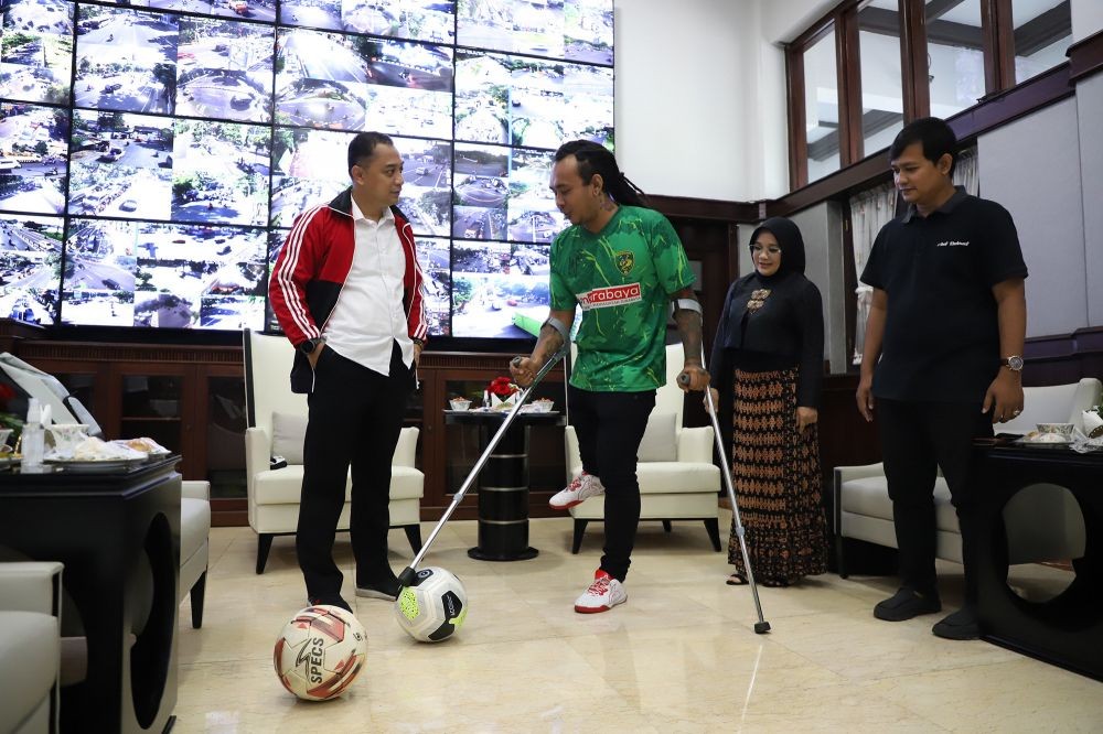 Atlet Sepak Bola Amputasi Surabaya Wakili Timnas di Ajang Piala Dunia