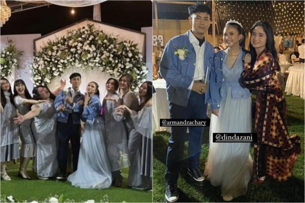 11 Potret Tamu Artis di Resepsi Pernikahan Adinda Azani, Kasual Elegan