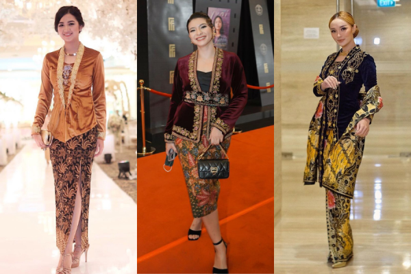 9 Inspirasi Kebaya Beludru Beragam Warna, Sulap Gaya Lebih Modern