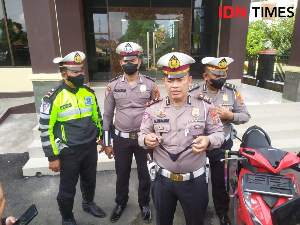 Sempat Kejar-kejaran, Satlantas Bandar Lampung Tangkap 1 Pelaku Begal