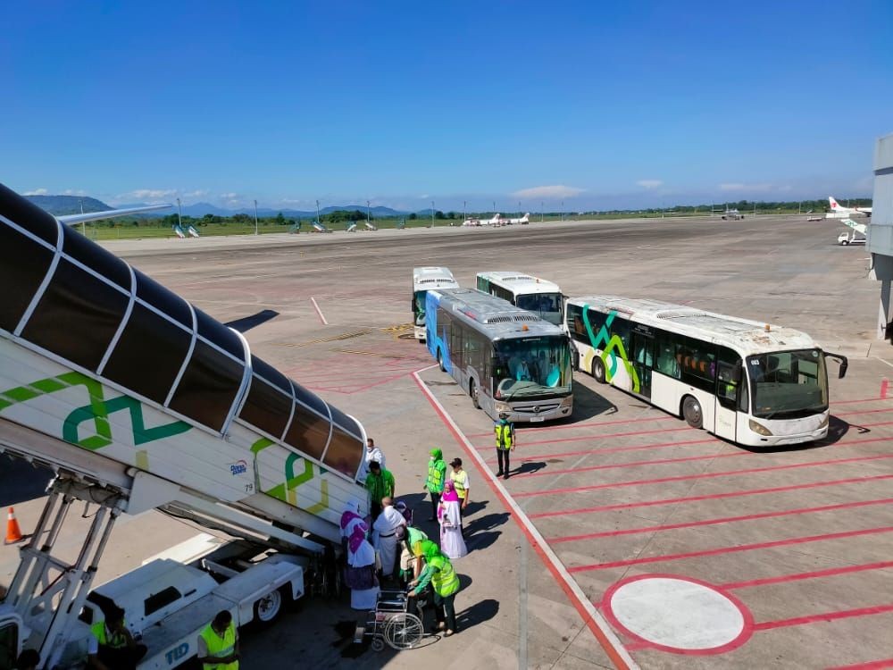 Jemaah asal Gorontalo Tidak Transit Lagi di Asrama Haji Makassar