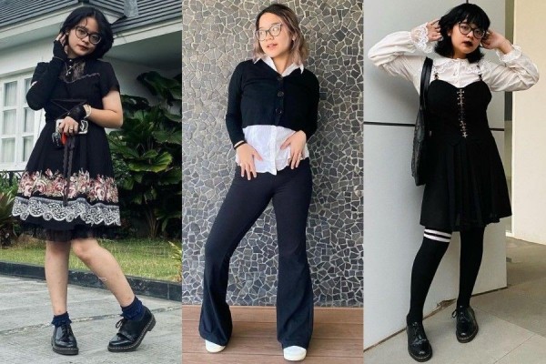 9 Pilihan Outfit Bernuansa Hitam ala Cinta Kuya, Ada Tema Gothic