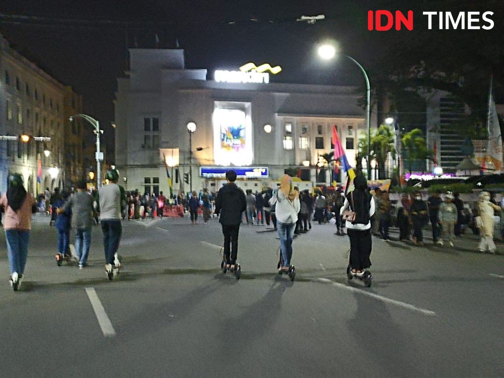 Polisi Larang Skuter Listrik di Lapangan Merdeka Medan, Ini Sanksinya