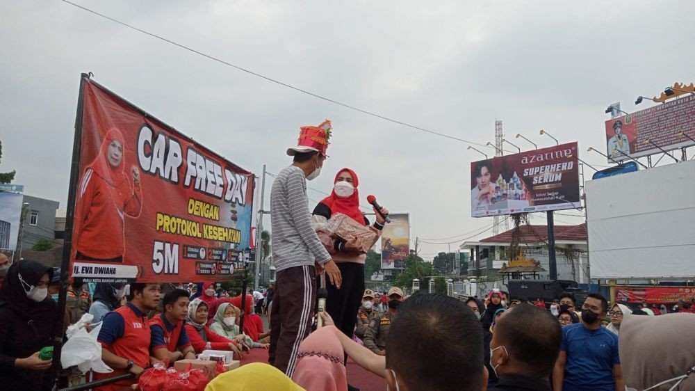 Siap-siap! TV hingga Motor Doorprize Jalan Sehat HUT Bandar Lampung
