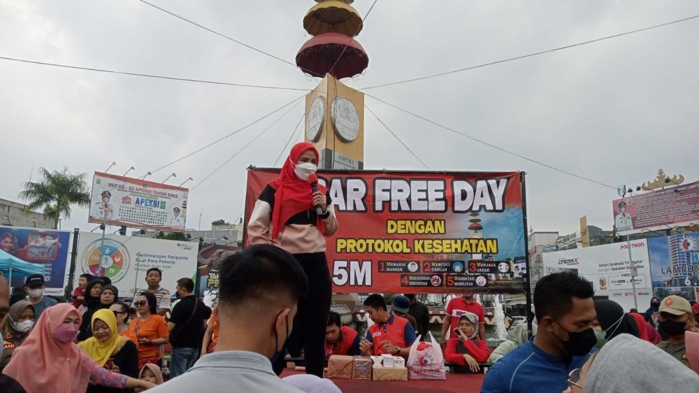 Siap-siap! TV hingga Motor Doorprize Jalan Sehat HUT Bandar Lampung