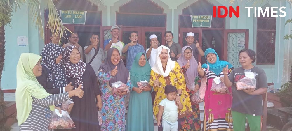 Putri Akbar Tandjung Rayakan Idul Adha di Tapanuli Tengah 