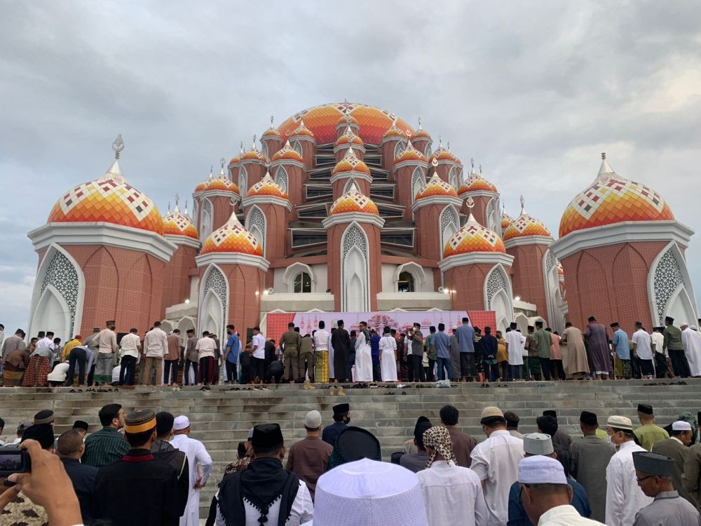 Masjid Kubah 99 Makassar Mulai Dibenahi Jelang Ramadan