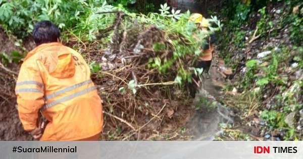 Tanah Longsor Dan Pohon Tumbang Terjadi Di 6 Titik Tabanan