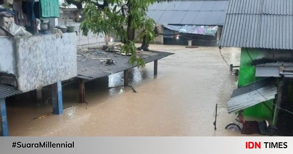 Banjir Sedada Orang Dewasa Di Bekasi Kini Berangsur Surut