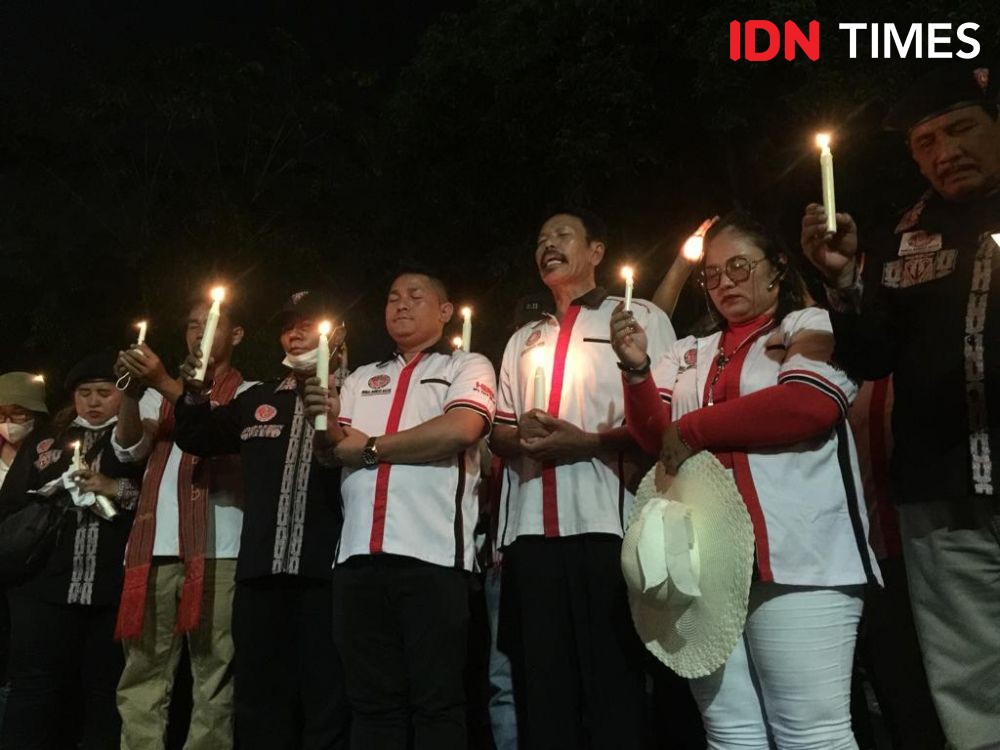 Aksi Lilin dan Doa untuk Brigadir J di Medan Sempat Dihambat Polisi