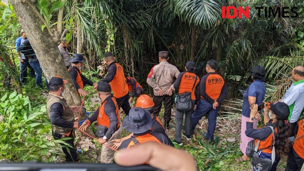 Siswa SMA 2 Semarapura Asal Papua Terjebak di Jurang Sedalam 40 Meter 