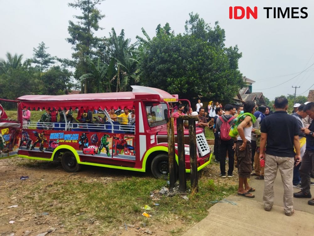 Polisi Sita Odong-odong yang Masuk Jalan Raya di Serang