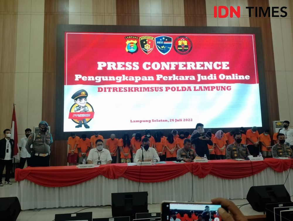 Pakai Jasa Selebgram, Polda Lampung Bongkar Sindikat Situs Judi Online