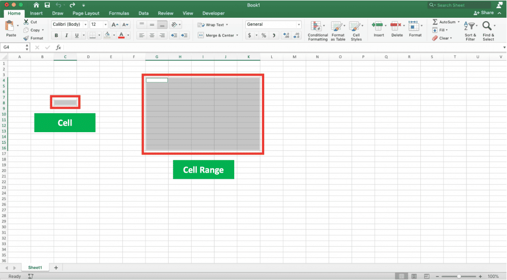 Pengertian Row Column Cell Dan Range Di Excel