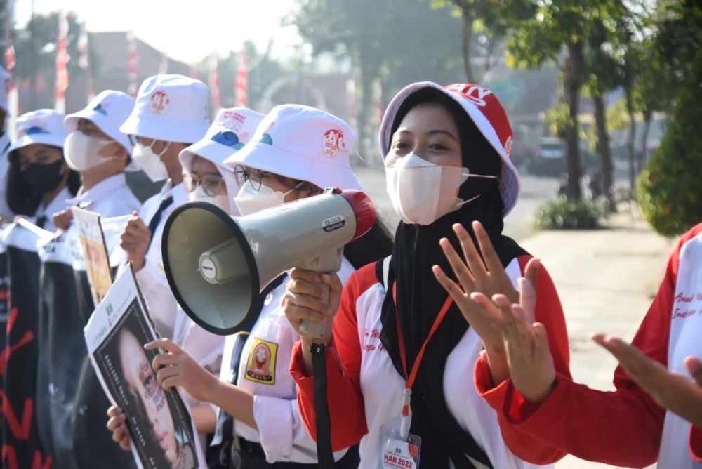 Pelajar di Surabaya Kampanyekan Anti Kekerasan pada Anak