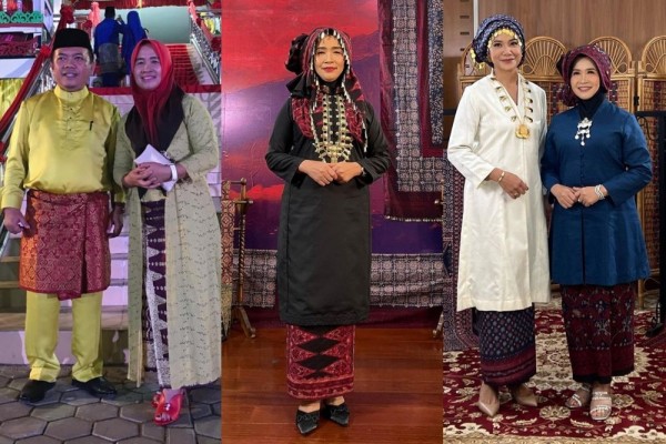 10 Kebaya Istri Gubernur Jambi yang Hobi Pakai Tengkuluk, Bersahaja!