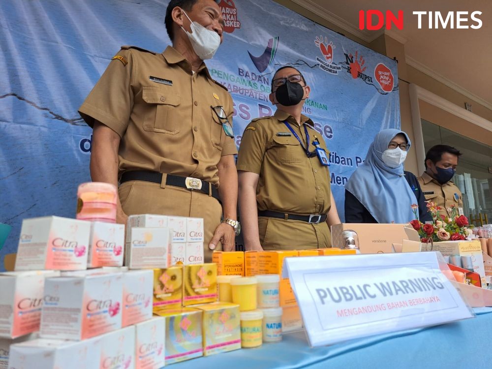 Ribuan Kosmetik dan Skin Care Ilegal Ditemukan di Kabupaten Tangerang