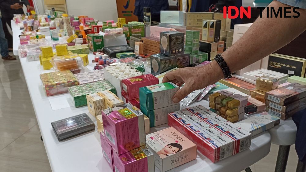 BBPOM Makassar Sita Ratusan Produk Kosmetik Ilegal dan Berbahaya
