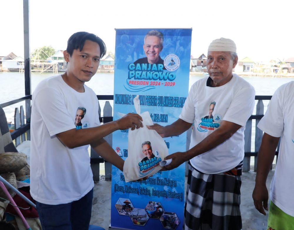 Deklarasi Relawan Nelayan untuk Ganjar Berlanjut di Pangkep