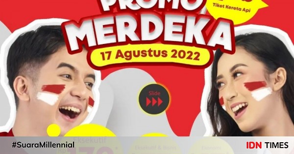 Promo Tiket Kereta Api 17 Agustusan, Harga Tiket Rp17 Ribuan