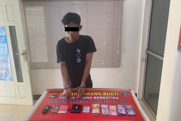 Pedagang Sayur Asal Mataram Tertangkap Jualan Sabu di Lombok Barat