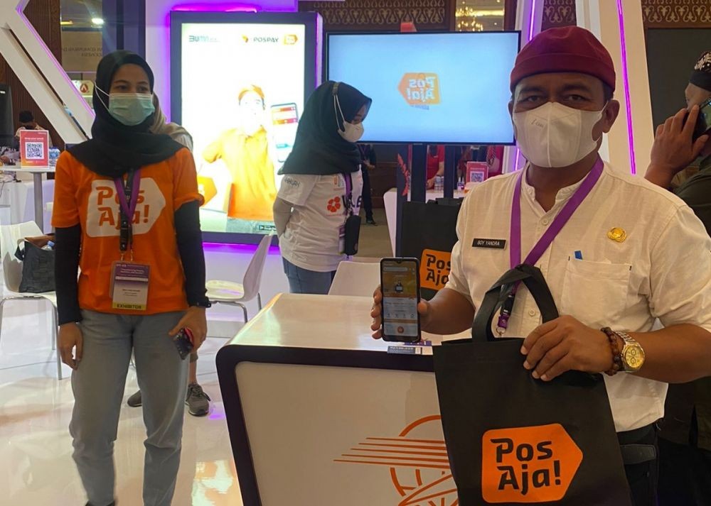Pos Indonesia Perkenalkan Inovasi PosAja dan PosPay di Expo DTI 2022