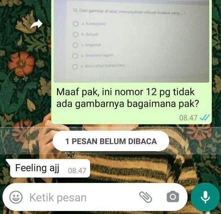 10 Chat Murid Dan Guru Ketika Sekolah Online, Ada-ada Aja