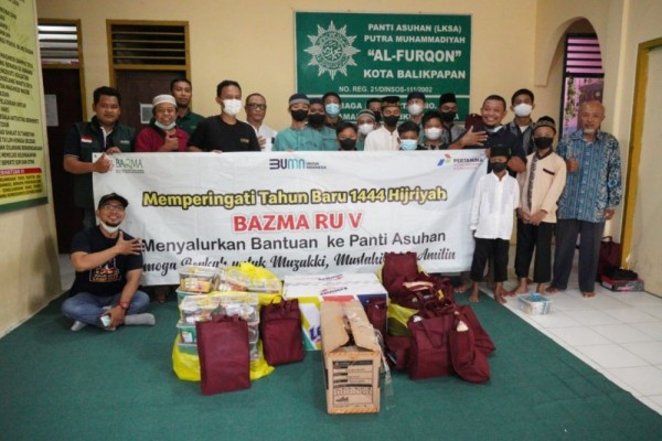 Bazma RU V Balikpapan Salurkan Bantuan ke 96 Anak Panti Asuhan