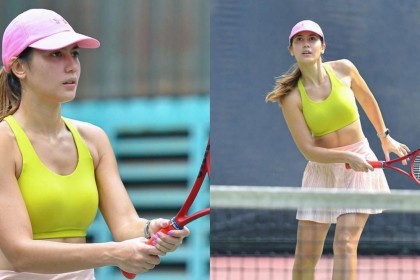 10 Potret Pevita Pearce Latihan Tenis, Bak Atlet Sungguhan