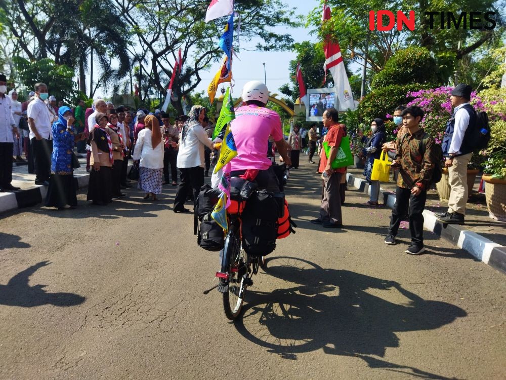 Kenalkan Wisata Banten, Warga Serang Ini Naik Sepeda ke Sabang Aceh