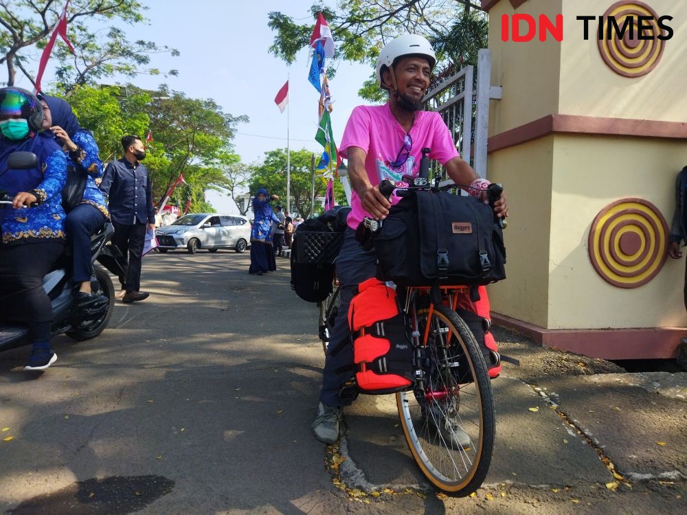 Kenalkan Wisata Banten, Warga Serang Ini Naik Sepeda ke Sabang Aceh