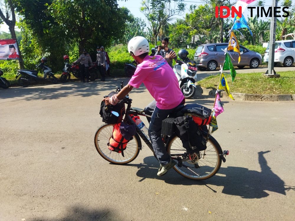 Kenalkan Wisata Banten, Warga Serang Ini Naik Sepeda ke Sabang Aceh