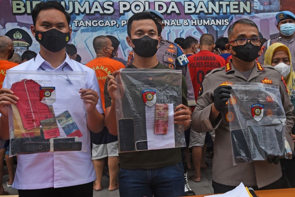 Bongkar 10 Kasus Perjudian, Jajaran Polda Banten Tetapkan 24 Tersangka