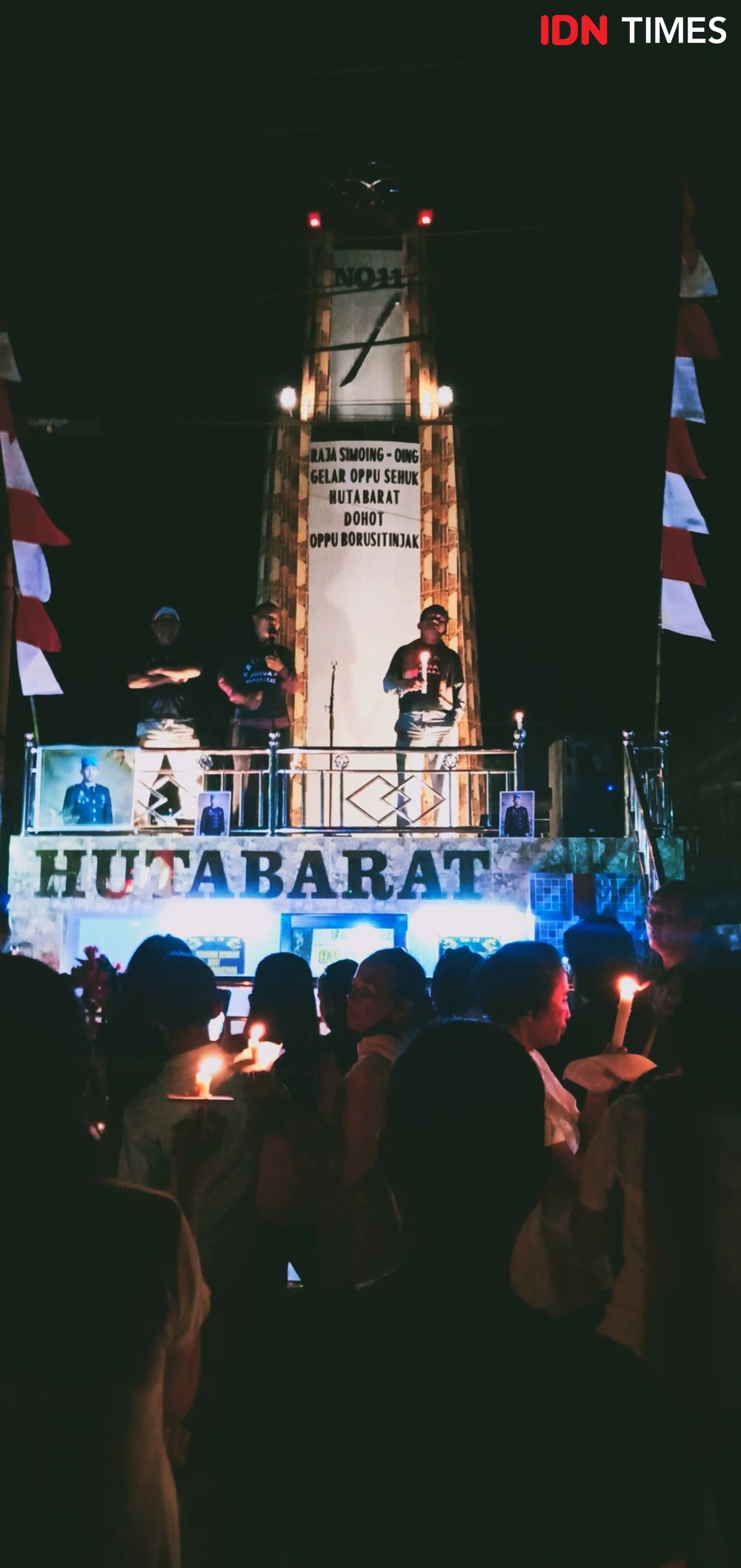 Aksi Seribu Lilin Marga Hutabarat di Tapteng untuk Brigadir J