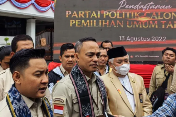 Bawa Truk, Partai Pelita Daftar Peserta Pemilu 2024 ke KPU