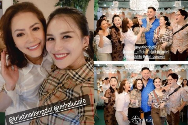 10 Potret Tamu Artis di Anniversary ke-2 Kafe Milik Ayu Ting Ting
