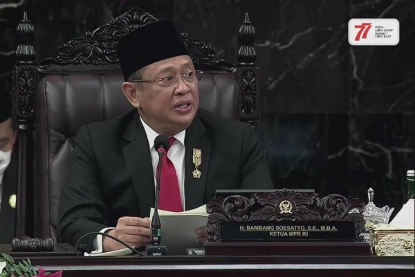 Pidato Tahunan MPR Ditutup Pantun, Bamsoet Bahas Pilpres: Ojo Kesusu