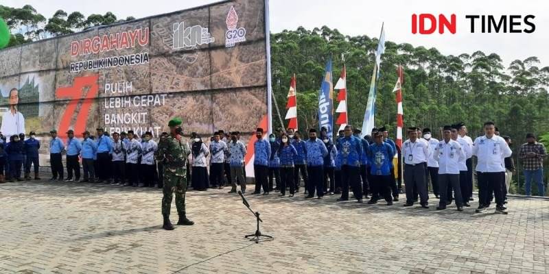 Kepala Badan Otorita Pimpin Upacara HUT RI Ke 77 Di IKN