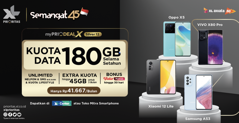 Semarak Kemerdekaan Indonesia, XL Axiata Usung 4 Promo Paket Internet!