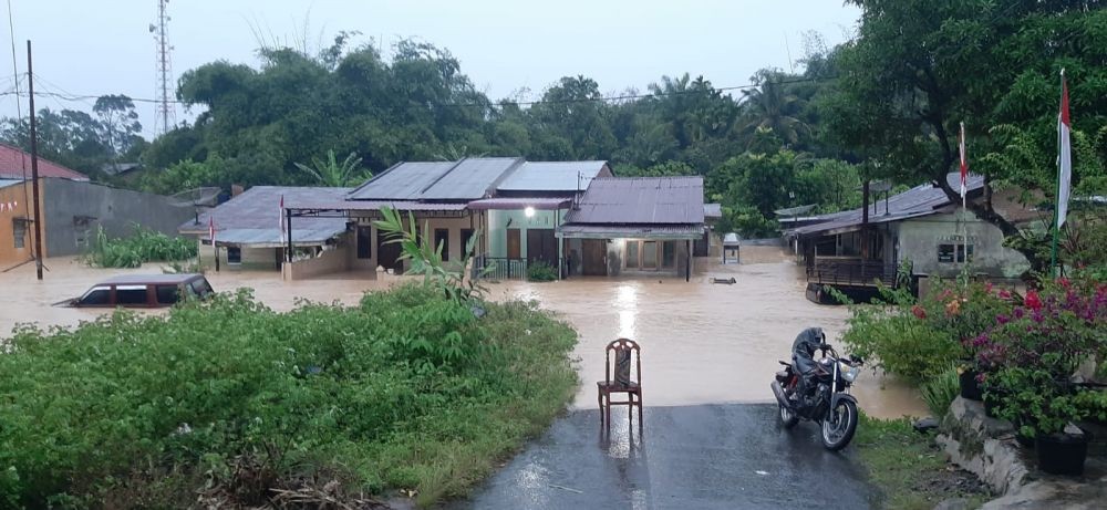 Air Sungai Meluap, Ratusan Rumah di Simalungun Terendam Banjir