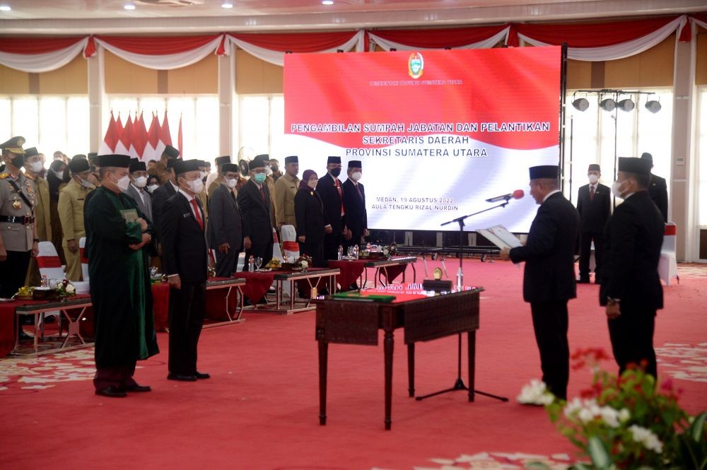 Arief Sudarto Trinugroho jadi Sekda, Gubernur Edy: Pastikan Anda Jujur