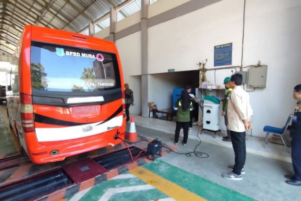 Dishub dan DLH Muba Uji Emisi Kendaraan Roda Empat
