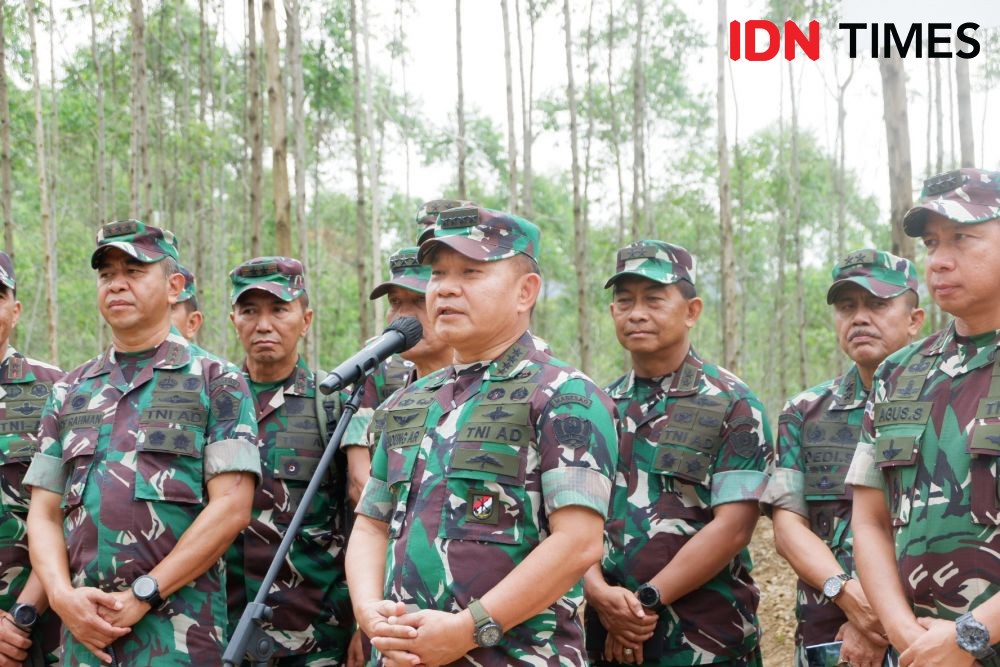 KSAD TNI Tinjau Lokasi Pembangunan Markas Besar TNI AD di IKN