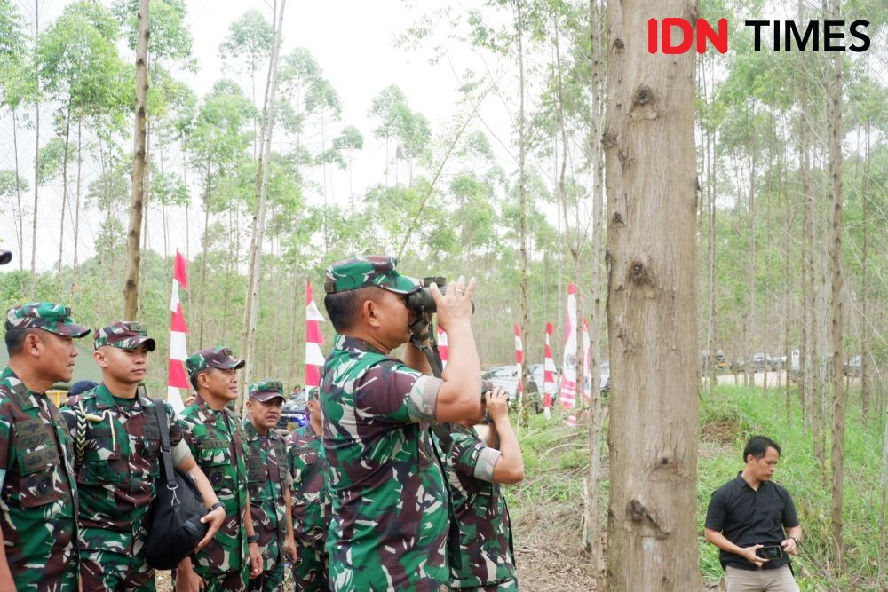 KSAD TNI Tinjau Lokasi Pembangunan Markas Besar TNI AD di IKN